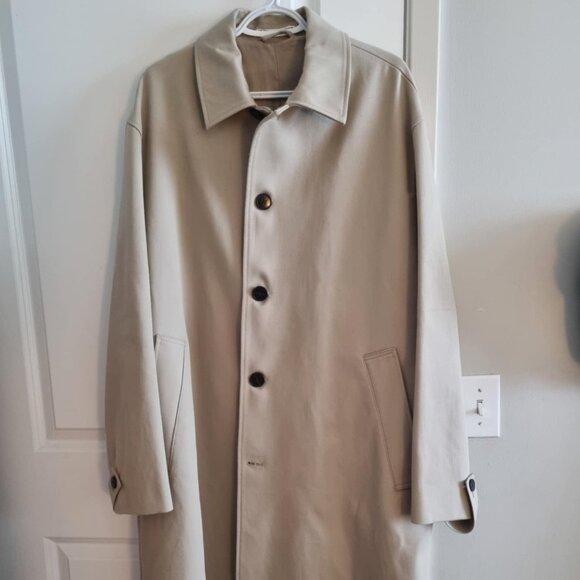ZARA - OVERSIZED men's Cotton Trench Coat - Picture 1 of 6